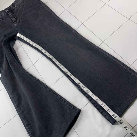 J. Crew Jeans Womens 28 Washed Black Curvy Demi Boot Hemmed High Rise Stretch - Picture 10 of 11